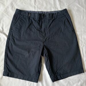 Calvin Klein Dark Blue Flat Front Shorts